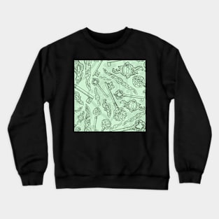 Rococo locks and keys pattern design Crewneck Sweatshirt